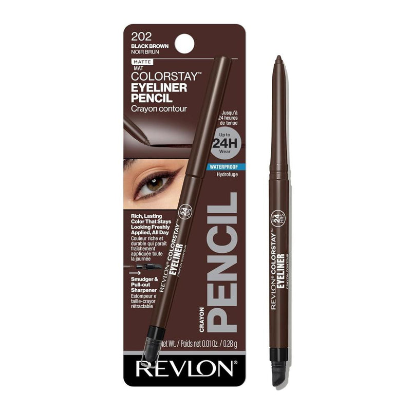 Revlon ColorStay Waterproof Eyeliner Pencil, 212 Bronze, 0.01 oz