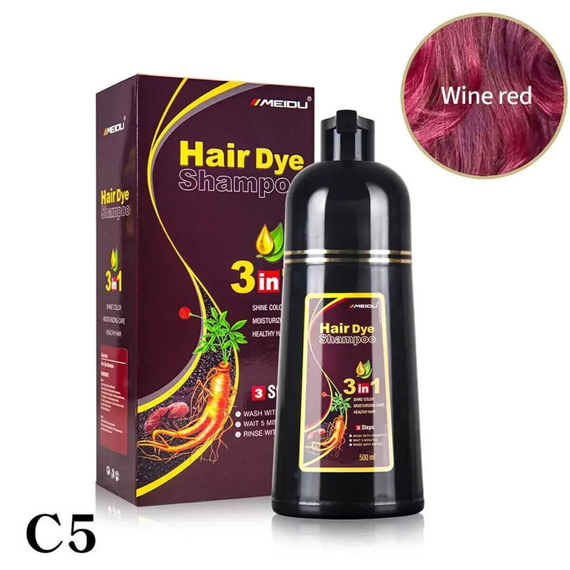 Meidu Natural Hair Dye Shampoo – Black & Brown