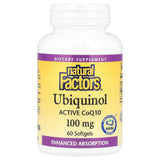 Natural Factors Ubiquinol Active CoQ10 100 mg, 60 Softgels