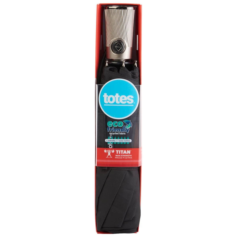 Totes Titan Auto Open/Close Water-Repellent Umbrella