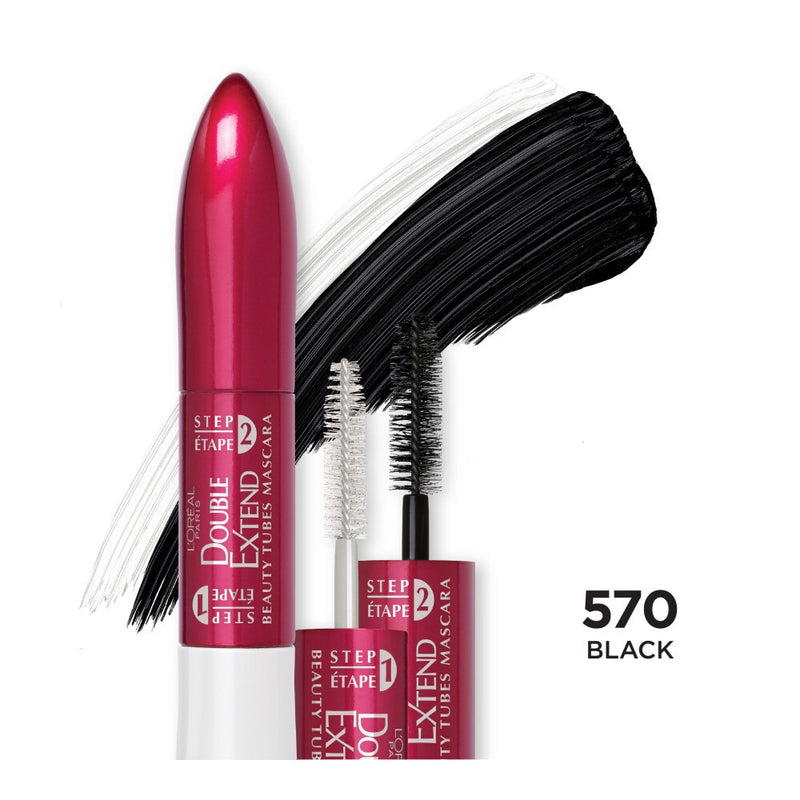 L'Oreal Paris Double Extend Beauty Tubes Mascara, Black