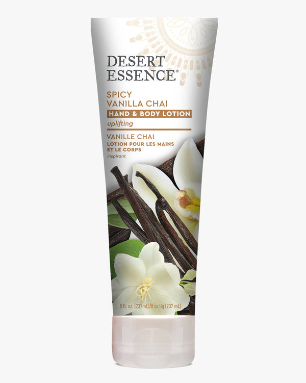 Desert Essence Hand & Body Lotion Spicy Vanilla Chai 8oz