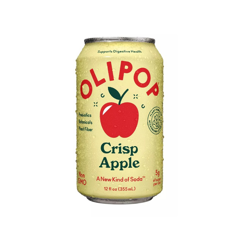 OLIPOP Prebiotic Soda – Winter Crisp Apple, 12 fl oz