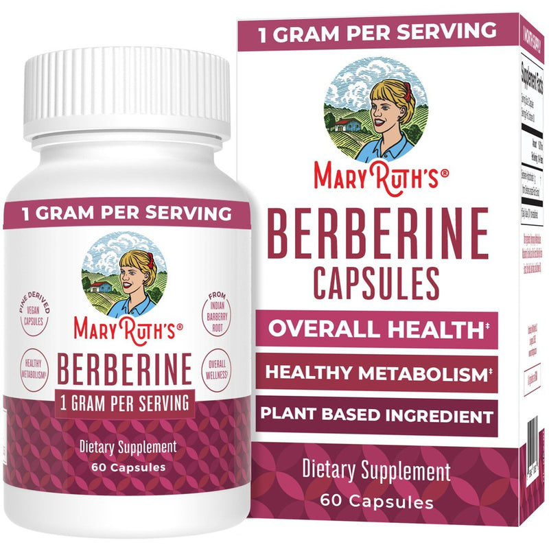 MaryRuth's Mary Ruth's Berberine, 60 Capsules, 500mg Each