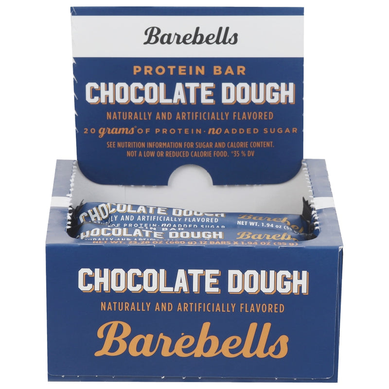 Barebells Chocolate Dough Protein Bars, 20 g Protein, 1.94 oz, 12 ct