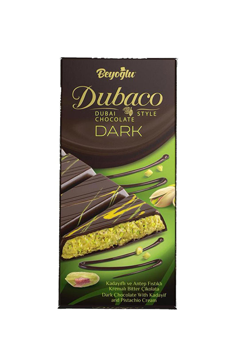 Beyoğlu Dubaco Dubai Dark Chocolate Bar, 7.05 oz