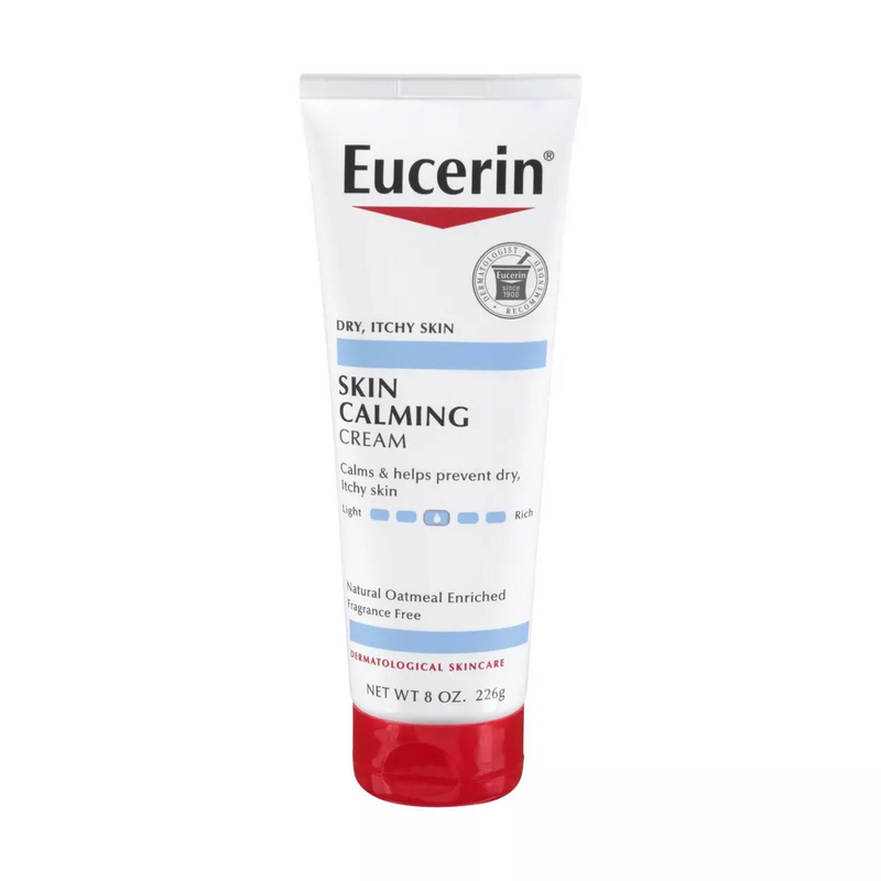 Eucerin Calming Creme Daily Moisturizer, Fragrance Free, 8 oz