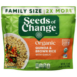 SEEDS of CHANGE Organic Quinoa & Brown Rice with Garlic Family Size, Organic Food, 17.3 Oz Pouch