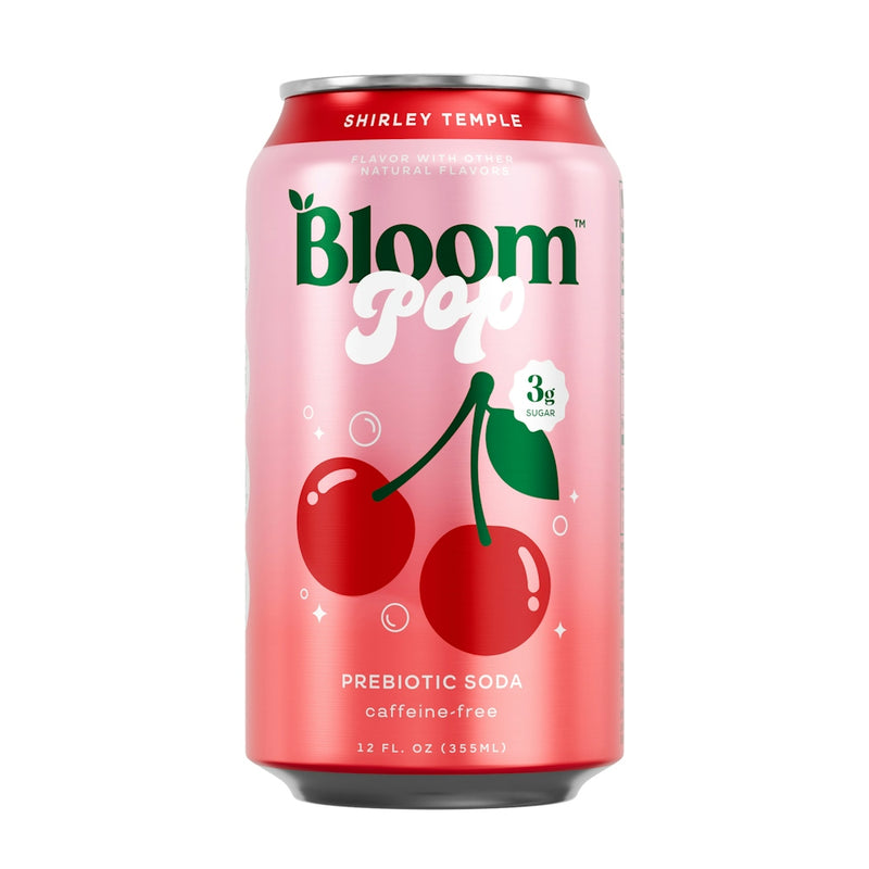 Bloom Nutrition Pop Prebiotic Soda – Shirley Temple, 12 fl oz