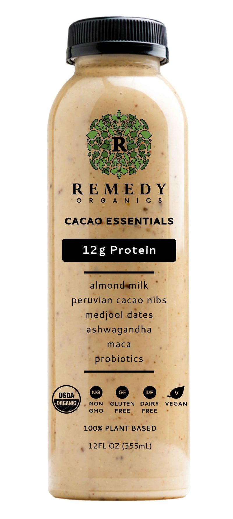 Remedy Organics Cacao Essentials Beverage, 12 Oz