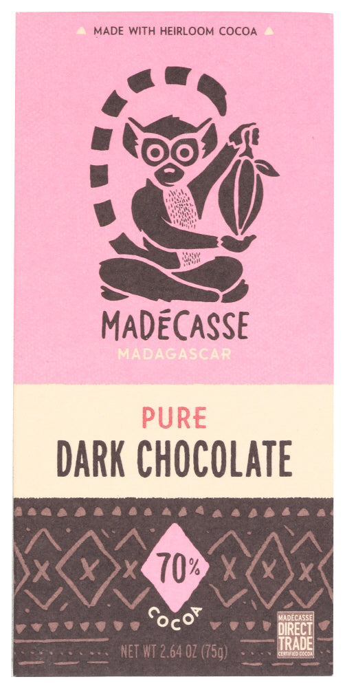 Madecasse Rich-Frty 70% Cocoa 2.64 oz Pack of 12