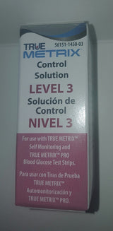 TRUEplus Blood Glucose Control Solution, Level 3, 3 mL