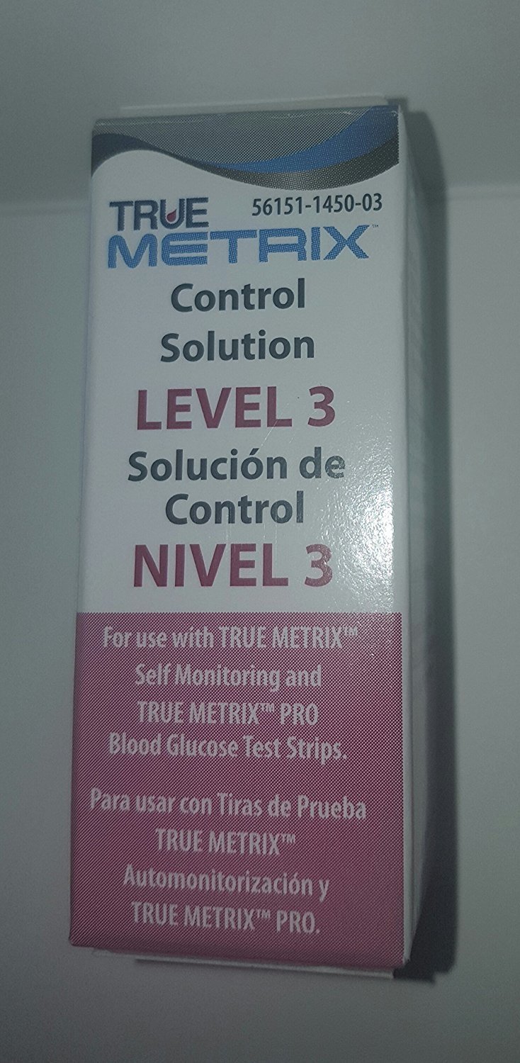 TRUEplus Blood Glucose Control Solution, Level 3, 3 mL