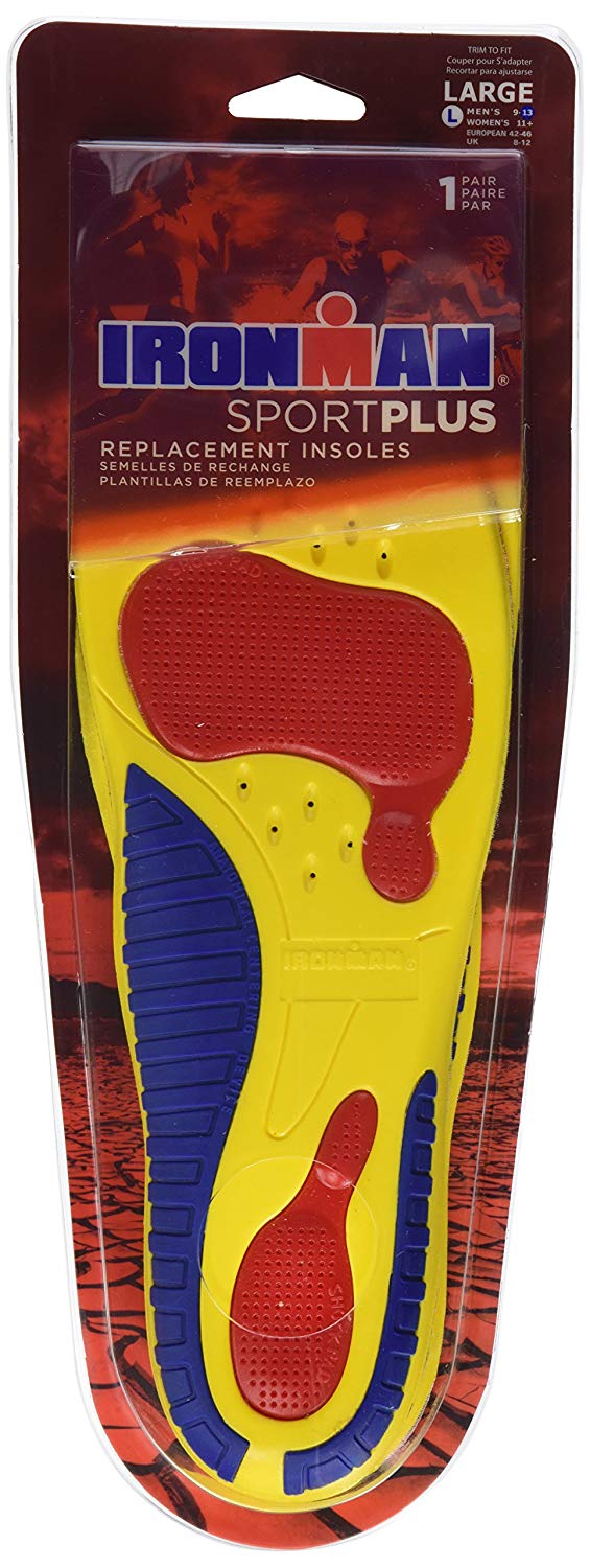 Spenco Ironman Sport Insoles, Large (Men's 9-13 / Women's 11+), 1 Pair