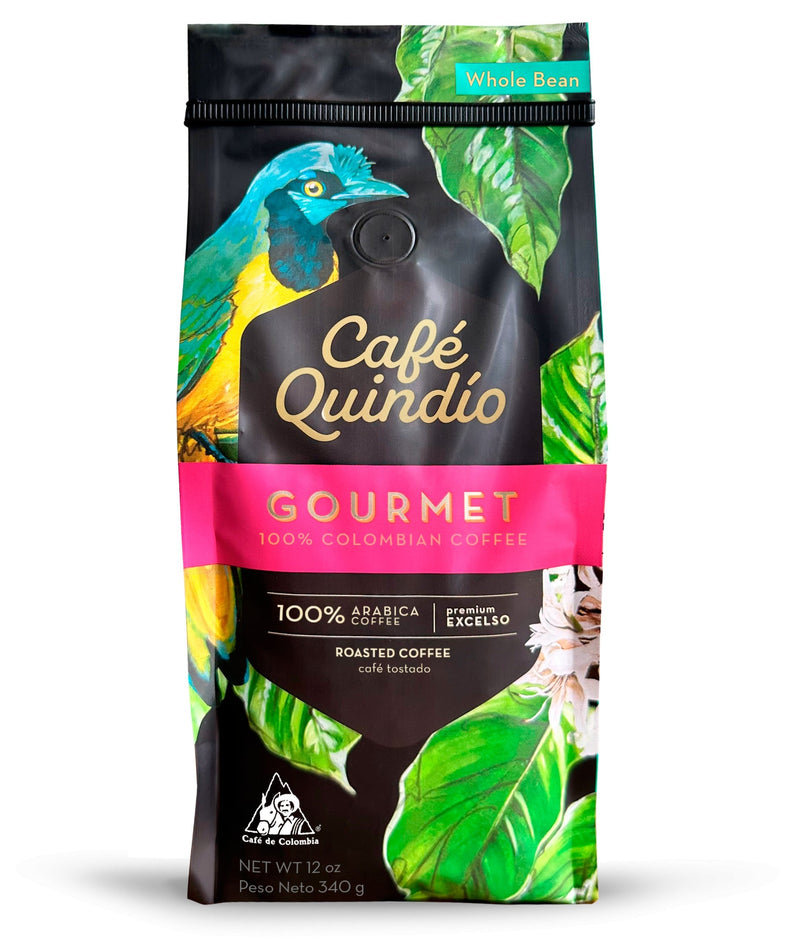 Café Quindío Gourmet Whole Bean Coffee, 12 oz