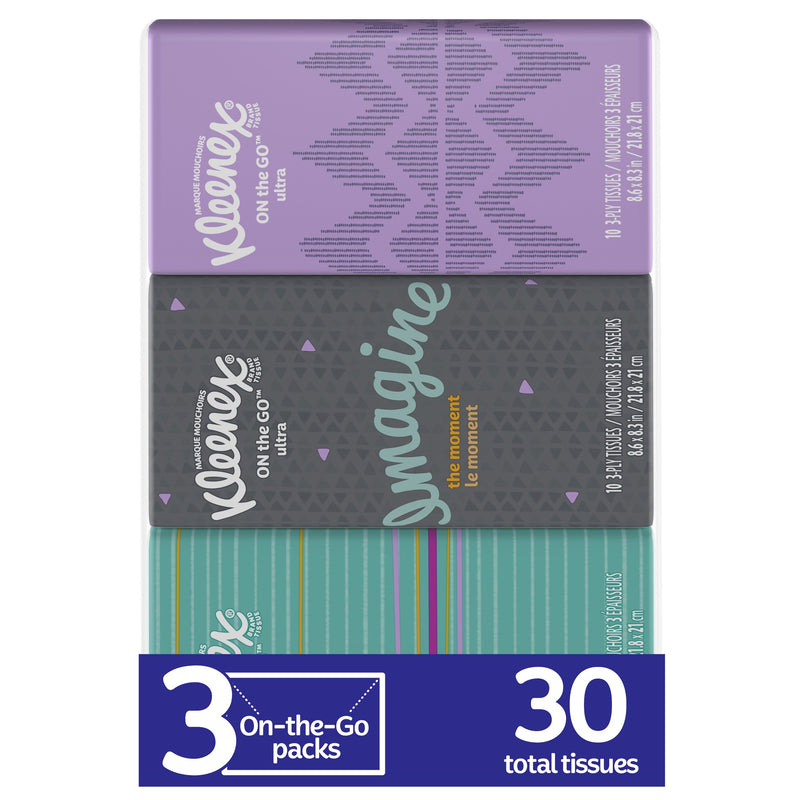 Kleenex 3-Ply Facial Tissues, 10 Count