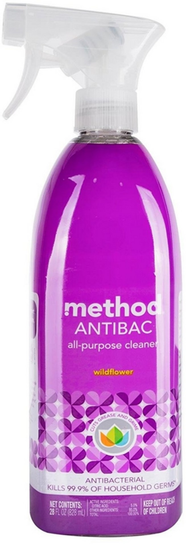 Method Antibacterial All-Purpose Cleaner, Wildflower, 28 Oz Spray