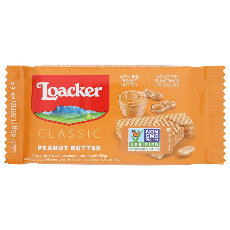 Loacker Classic Peanut Butter Wafer, 1.59 oz