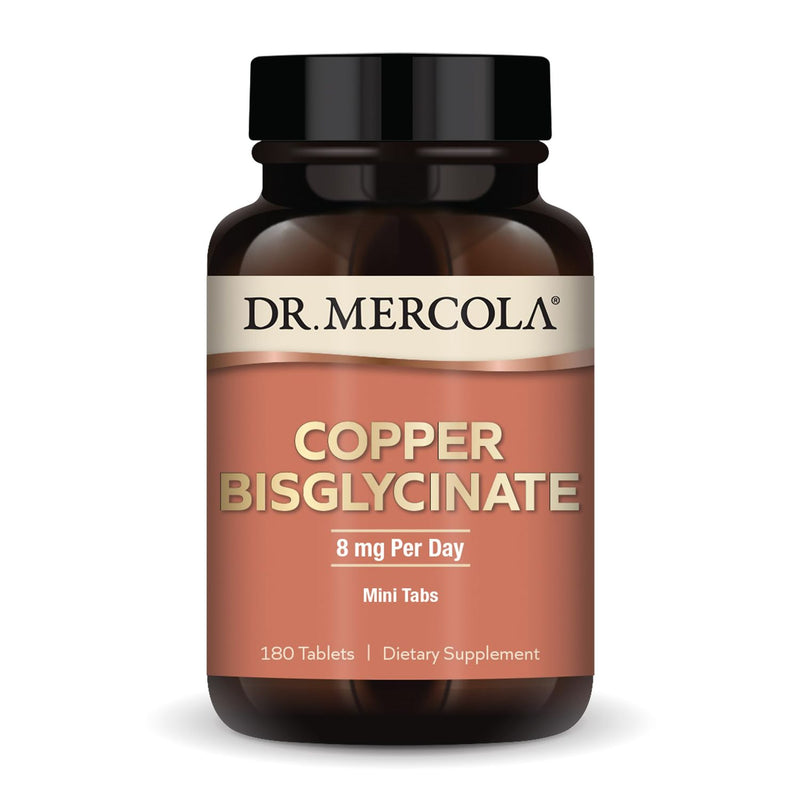 Dr. Mercola, Copper Bisglycinate, 180 Tablets (4 Mg per Tablet)