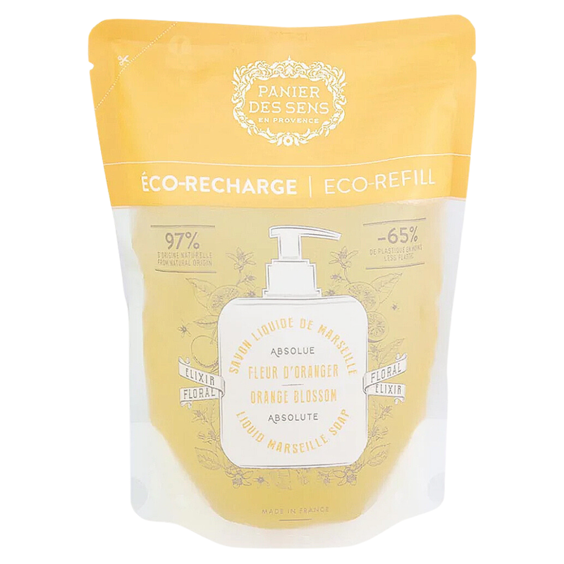 Panier des Sens Liquid Marseille Soap Eco-Refill, Orange Blossom, 16.9 Oz