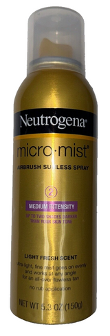 Neutrogena MicroMist Airbrush Sunless Tanning Spray, Medium Intensity, 5.3 oz