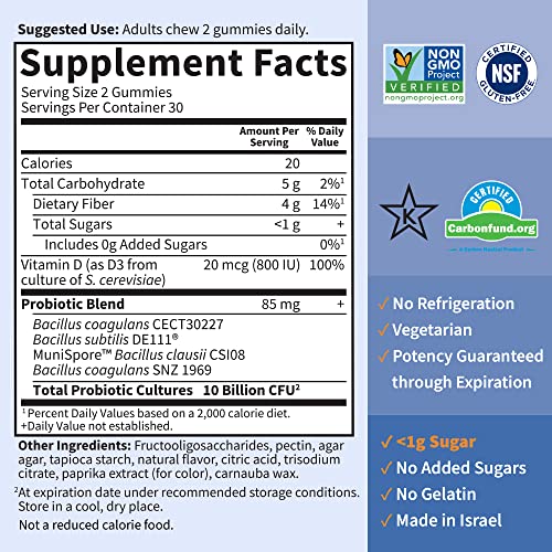 Garden of Life Dr. Formulated Probiotics Orange Dream Supplement Vitamin 10 Billion CFU 60 Gummies