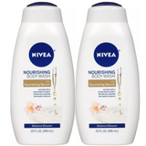 Nivea Nourishing Botanical Blossom Body Wash for Dry Skin, 20 fl oz