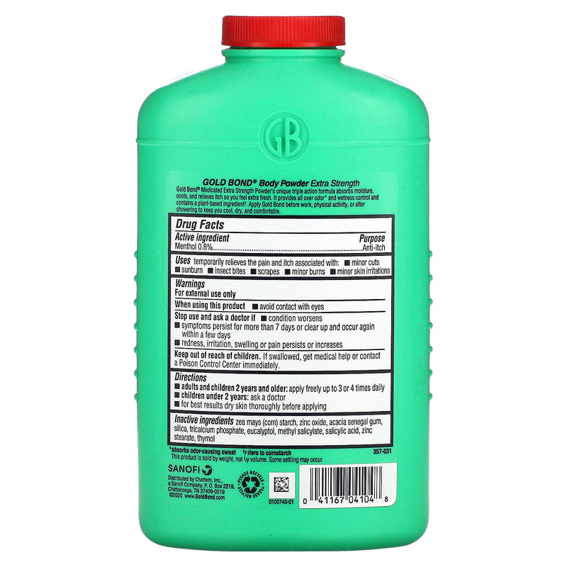 Gold Bond Extra Strength Medicated Body Powder 10 0z