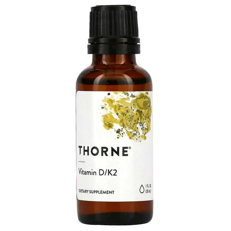 Thorne Vitamin D + K2 Liquid Drops 1 fl oz