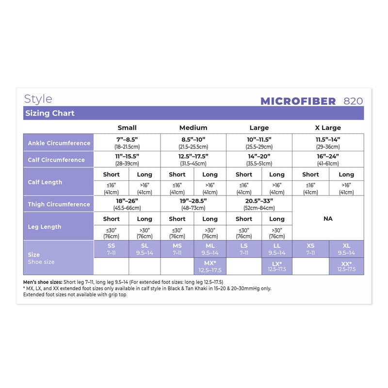 Sigvaris Midtown Style Microfiber Knee High 15-20 Closed Toe Black