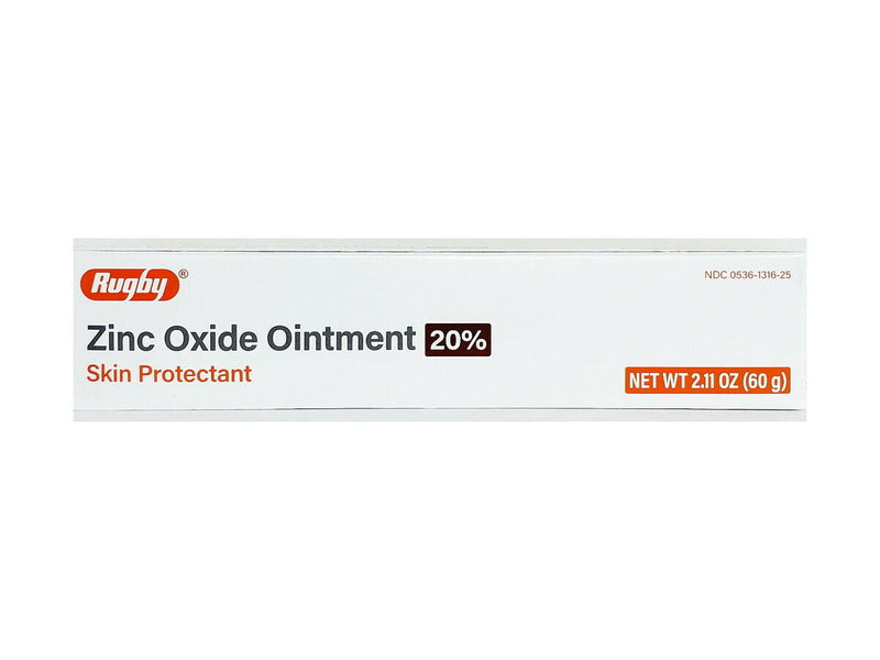 Rugby Zinc Oxide Ointment 20% Skin Protectant, 2.11 oz