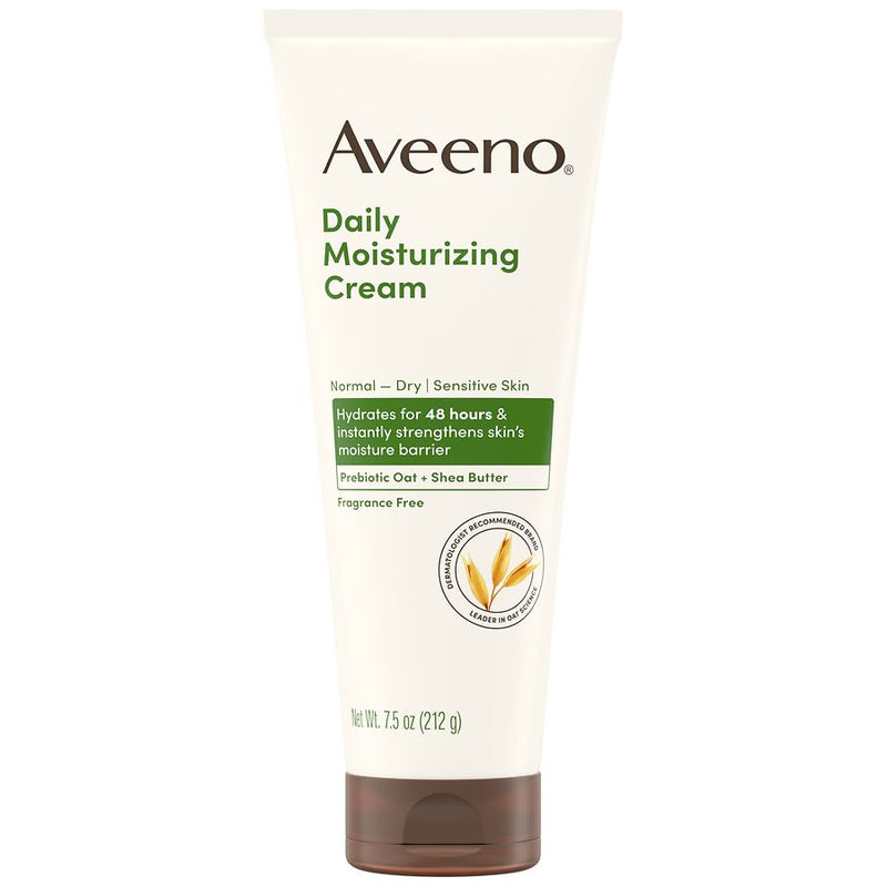 Aveeno Daily Moisturizing Cream for Normal to Dry Sensitive Skin, 7.5 oz