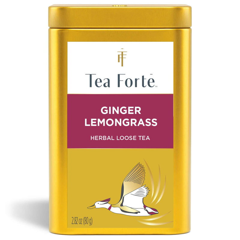 Tea Forté Tisana Ginger Lemongrass Loose Leaf Tea Tin, 90 g