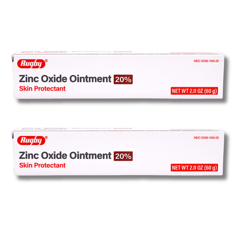 Rugby Zinc Oxide Ointment 20% Skin Protectant, 2.11 oz