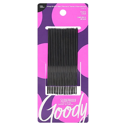 Goody Mosaic Wrap Pins Bobby Black 18ct