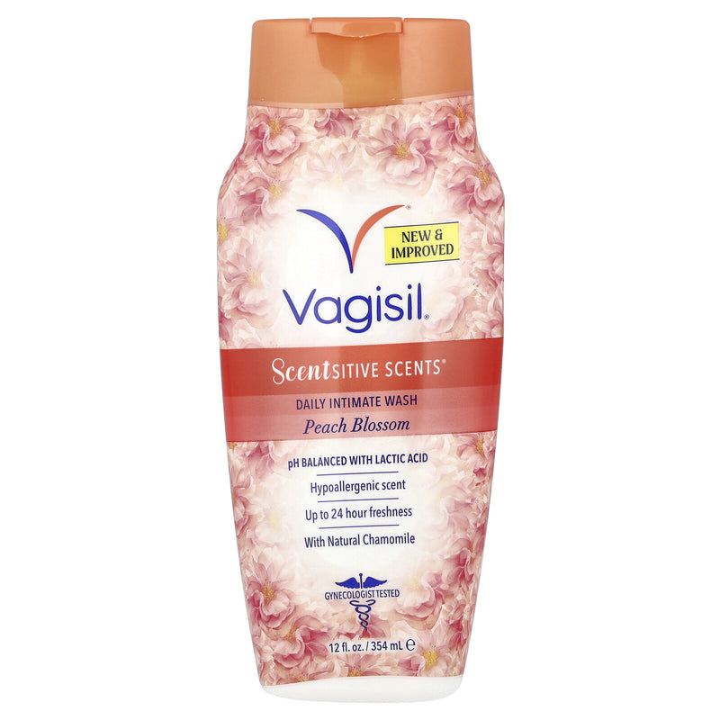Vagisil Scentsitive Scents Intimate Wash, White Jasmine, 12 oz