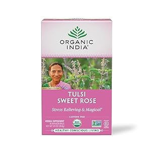 Organic India Tulsi Sweet Rose Tea Bags 18ct