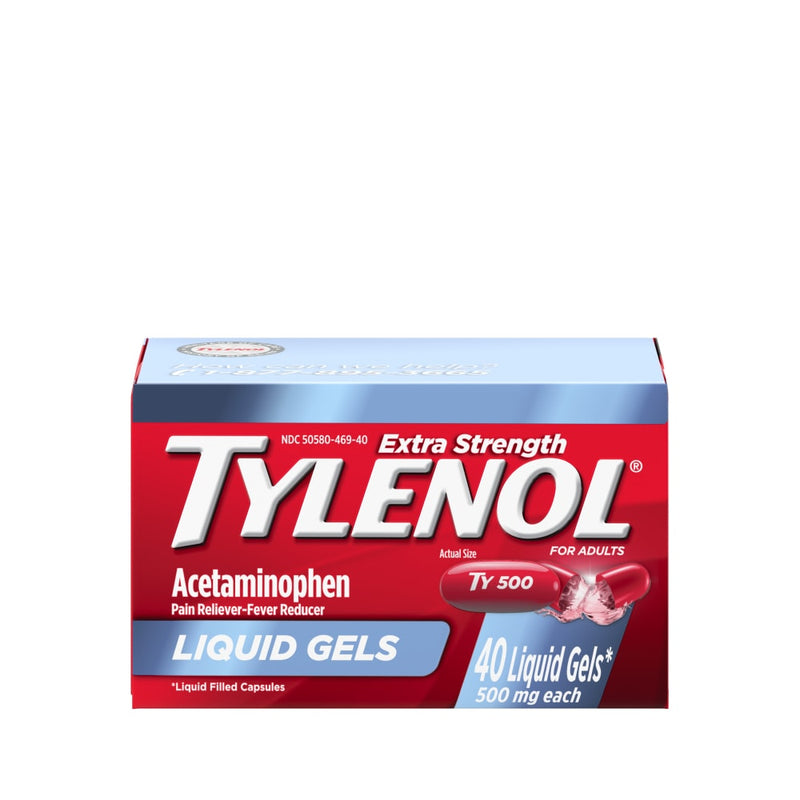 Tylenol Extra Strength Acetaminophen Liquid Gels, 40 ct