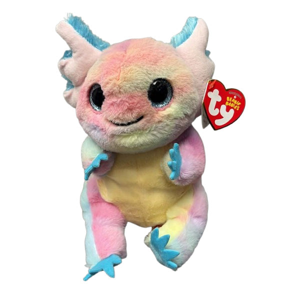TY Beanie Baby Loxie the Multicolor Axolotl 6 inch