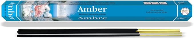 Flute Incense Amber 8ct