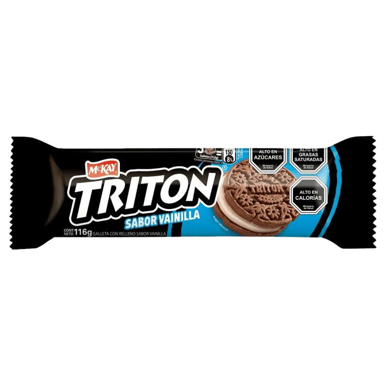 Galletas y Golosinas Triton Vainilla McKay 116Gr