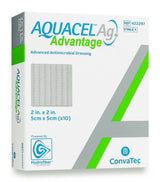 Convatec Advantage Ag Extra Silver Hydrofiber Dressing 2 x 2In 10ct 422297