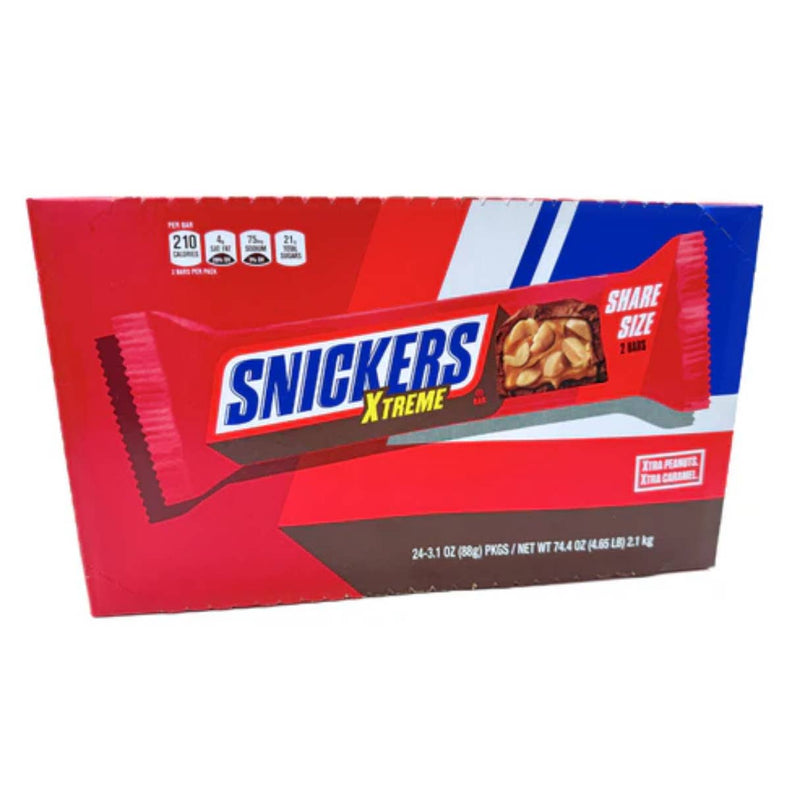 Snickers Xtreme Peanut and Caramel Chocolate Bar, Share Size, 3.1 oz