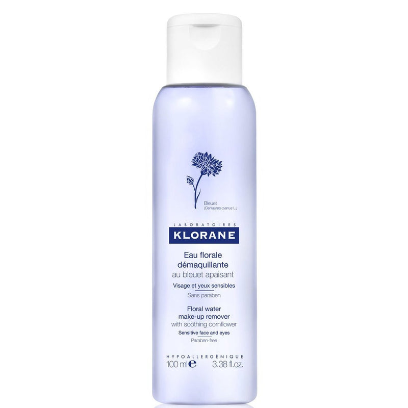 Klorane Floral Water Make-Up Remover with Soothing Cornflower 3.4 fl oz