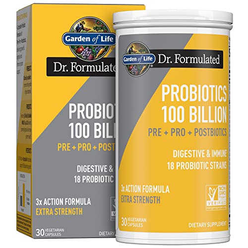 Garden of Life Dr. Formulated Probiotics 100 Billion CFU Capsules, 30 ct
