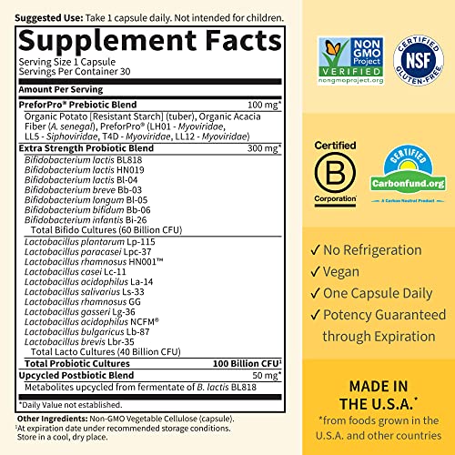 Garden of Life Dr. Formulated Probiotics 100 Billion CFU Capsules, 30 ct