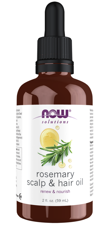 NOW Foods, Solutions, Rosemary Scalp & Hair Oil, 2 Fl Oz