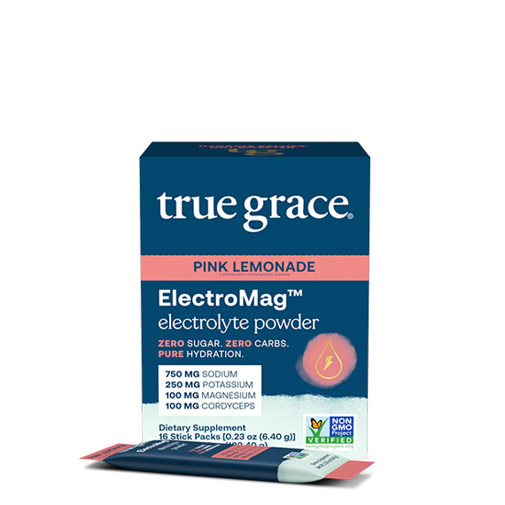 True Grace ElectroMag Electrolyte Drink Mix Sticks, 16 Ct