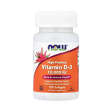 NOW Foods Vitamin D-3 10,000 IU Softgels, 120 Count