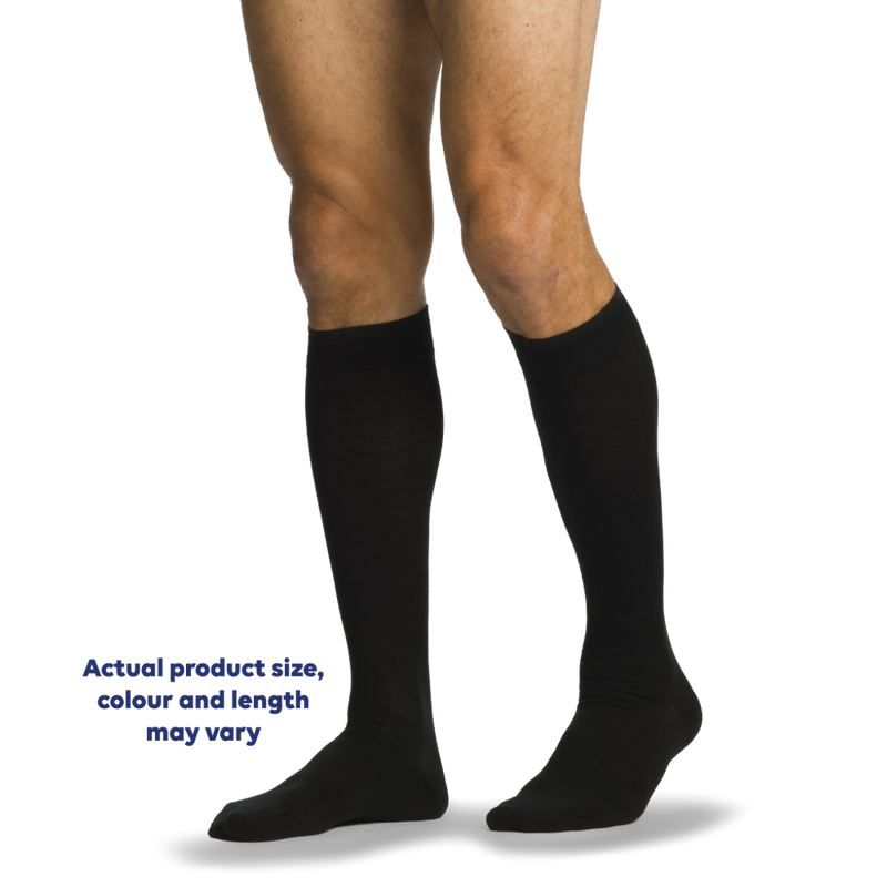 Sigvaris Casual Cotton Calf Compression Socks, 15-20 mmHg, White, Size A